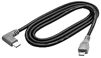 Vista 4 de zdyCGTime Cable extensor USB micro a tipo C de 90 grados USB 2.0 tipo C macho a micro 2.0 macho de sincronización de datos y cable de carga