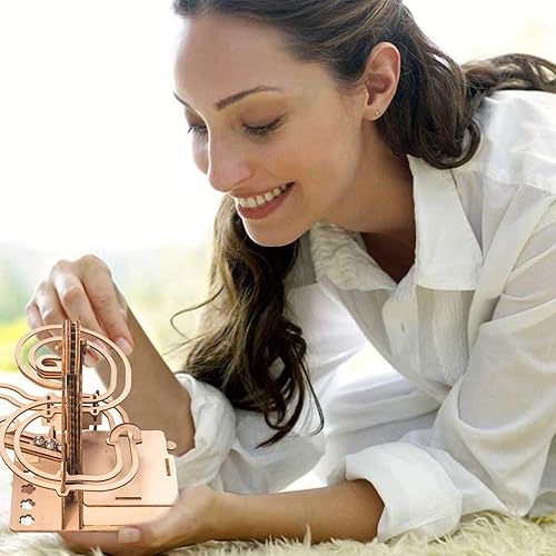 Miniatura 6 de Marble Run - Rompecabezas de madera 3D para adultos y adolescentes kit de modelo solar de bricolaje rompecabezas educativos proyectos STEM