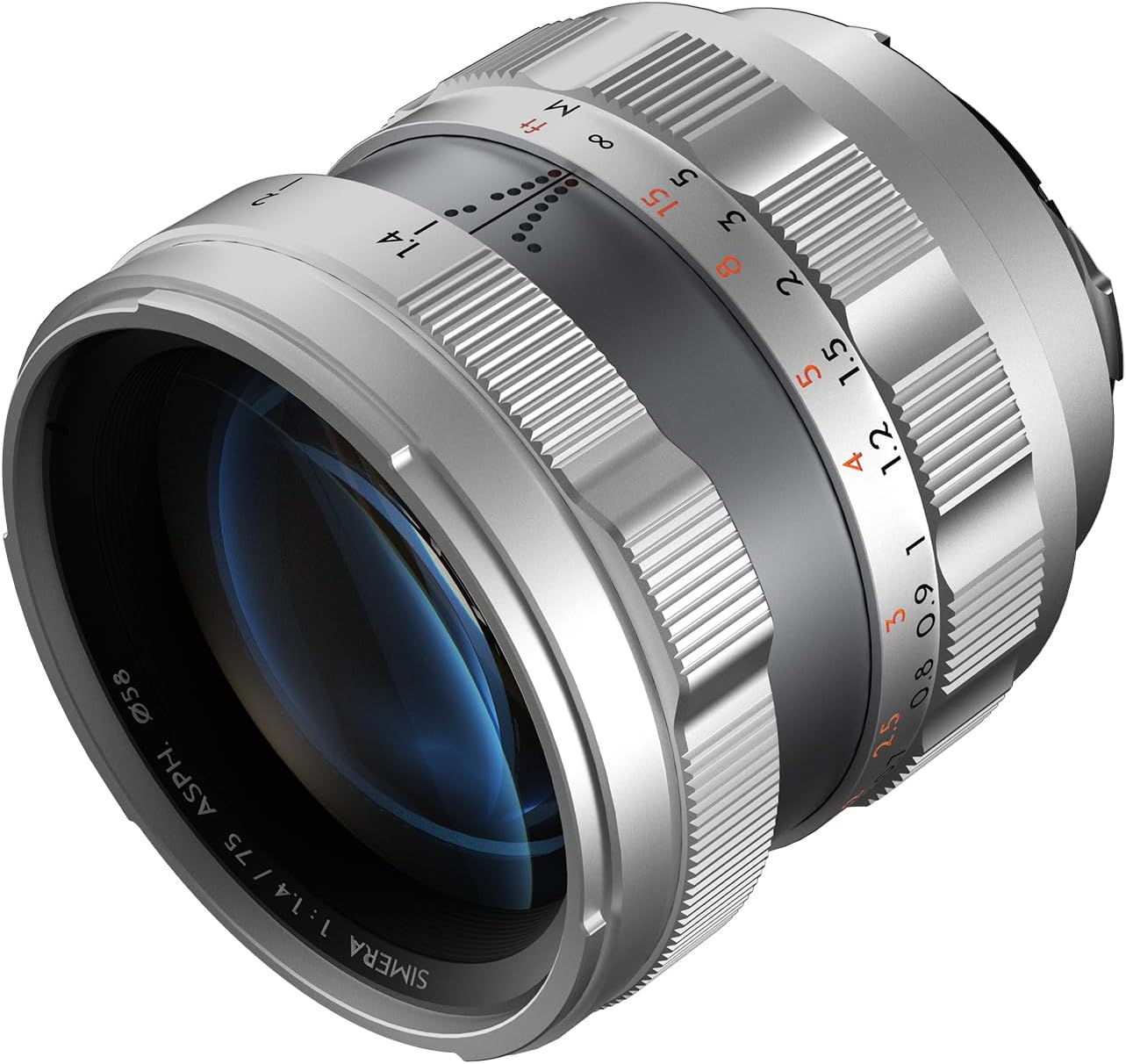 Thypoch Full-Frame Thypoch Simera 75mm f/1.4 ASPH Lens for Leica M Mount(Silver)