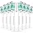 Jiuzhoudeal Replacement Toothbrush Heads Compatible with Philips Sonicare C2 Plaque Control Protective Clean 4100 5100 6100 Electric Toothbrush, 8-Pack Sonic Brush Heads
