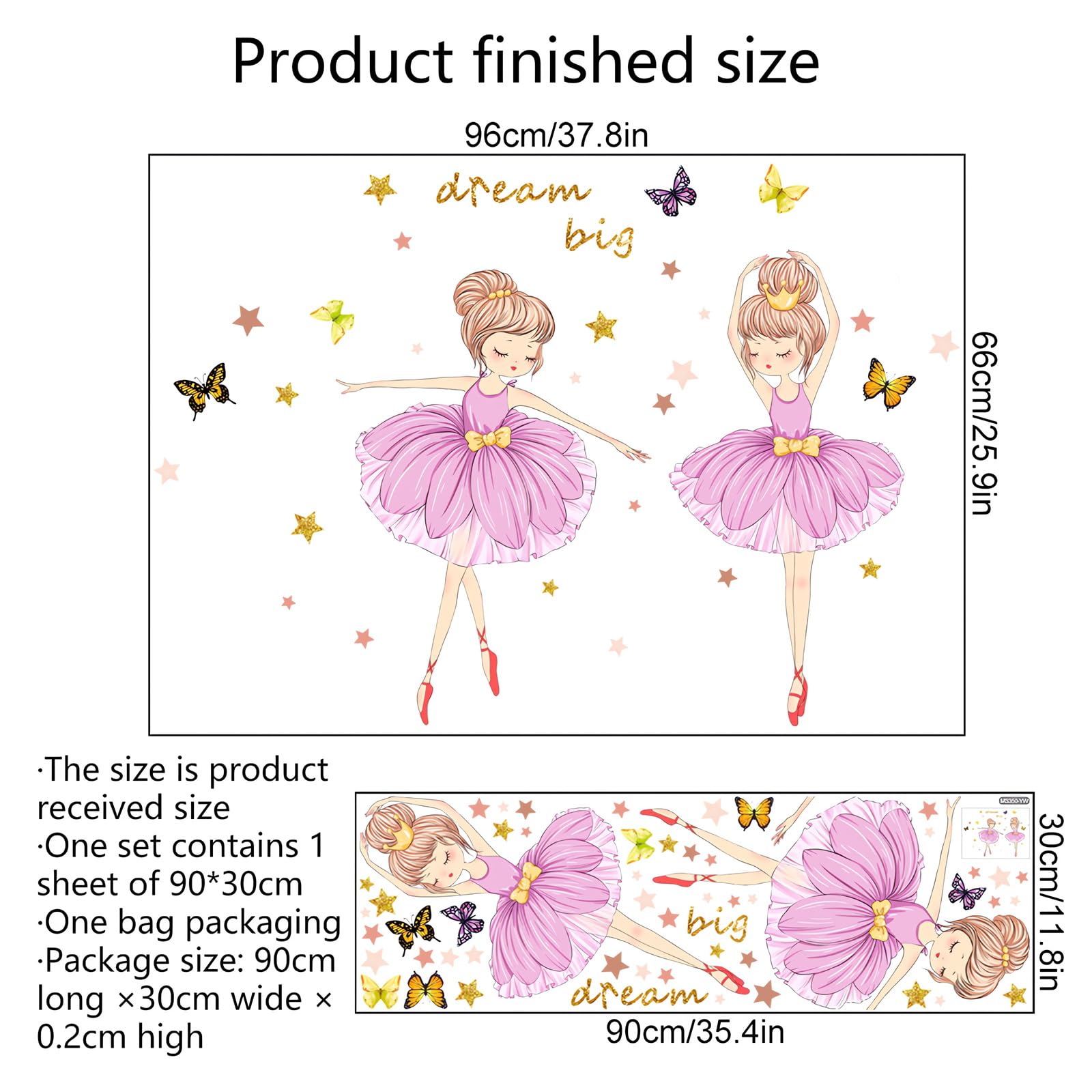 Autocollants muraux amovibles en vinyle motif fleur et oiseau - Décoration murale à l'aquarelle pour chambre de fille, bureau, chambre d'enfant