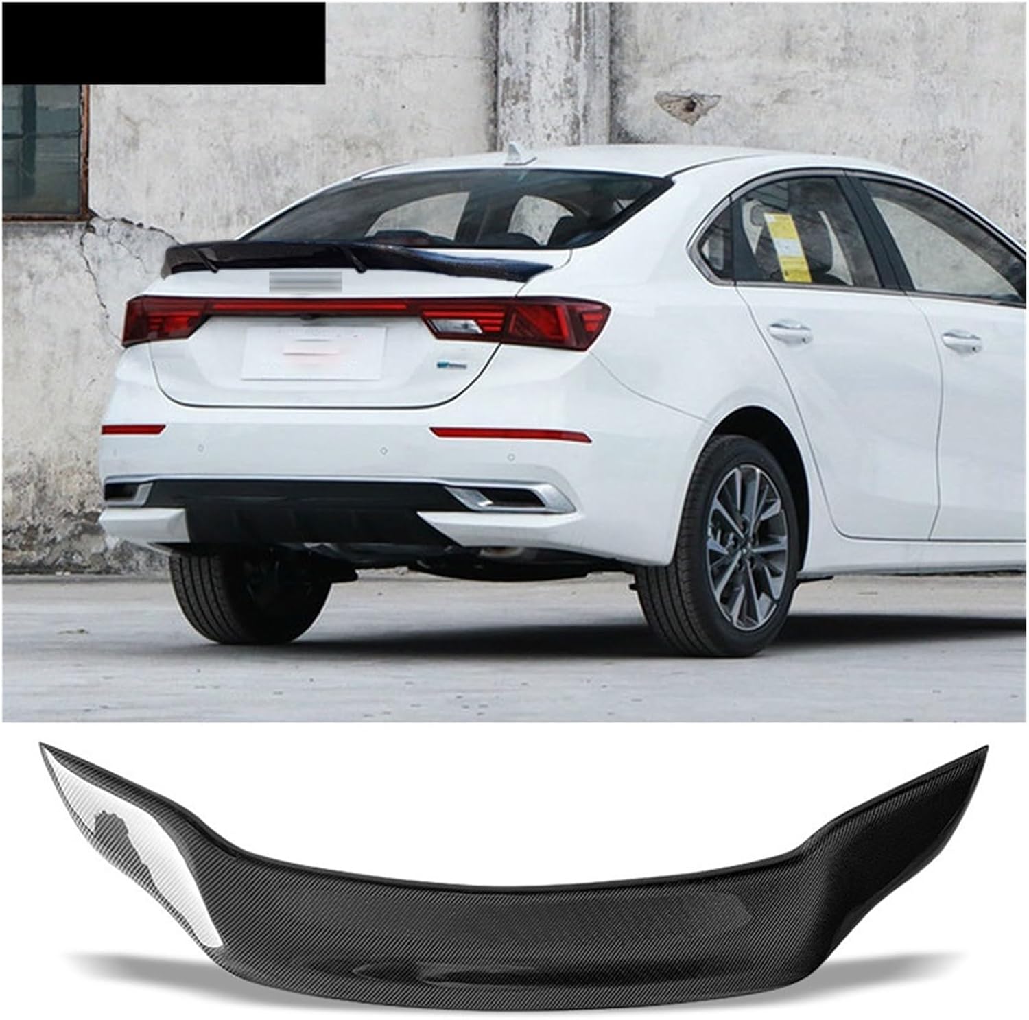 Carbon Fiber Spoiler Type R Car Rear Trunk Wing Ducktail Spoiler