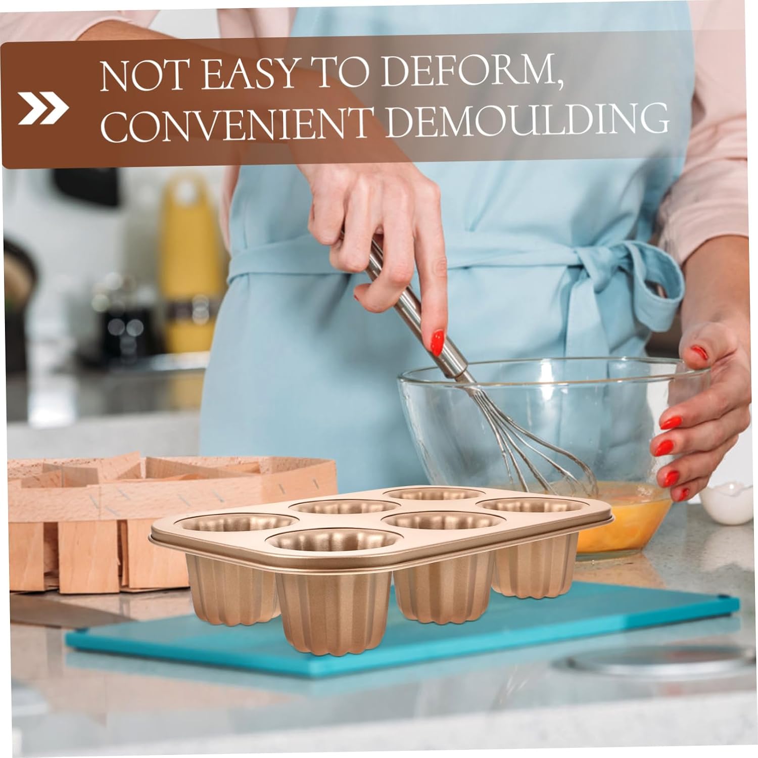 Carbon Steel Cake Mold Bakeware Cake Puck Molds Oven Safe Easy Demolding