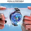 LIMESHOT Phone Cooler with AI Cooling Mode, RGB Lighting, Real-Time Temperature and Power Display, Strong Magnet and Clip Mount, Ultra-Quiet Fan (SL70) gallery image