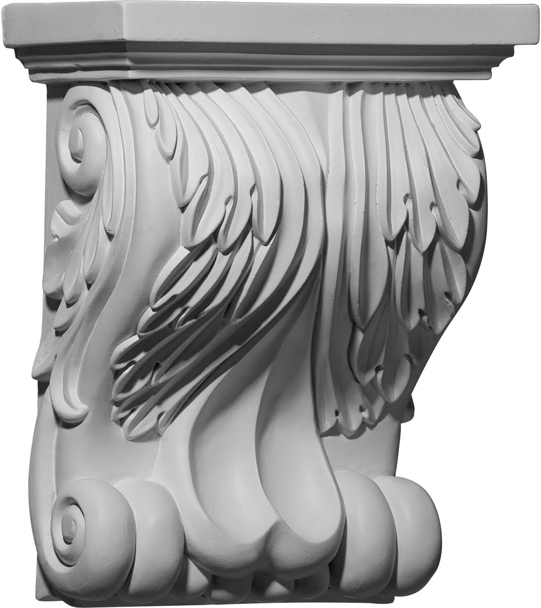 Ekena Millwork COR08X04X11FO 8 3/4-Inch W x 4 5/8-Inch D x 11-Inch H Forest Leaf Corbel