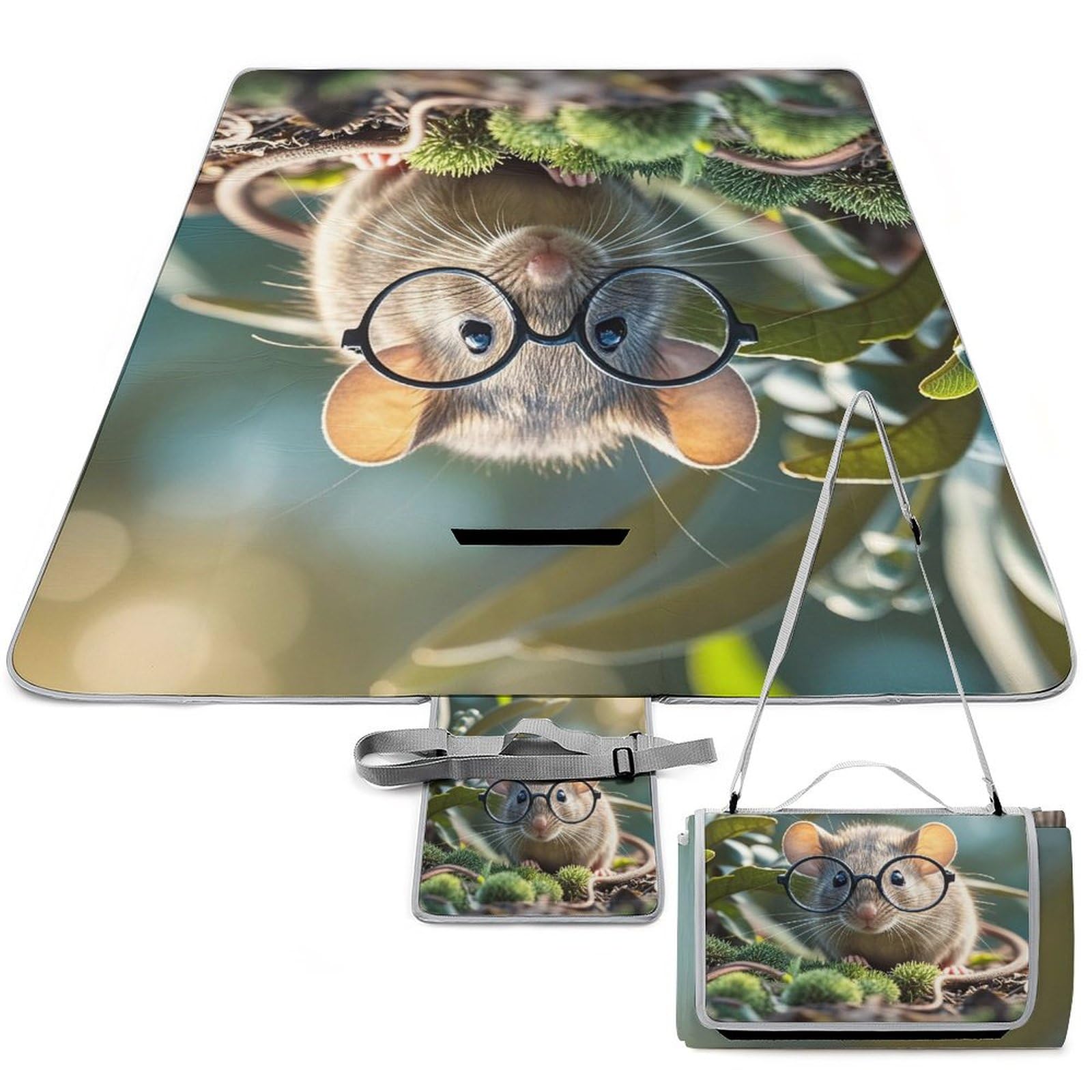Tapis de pique-nique souris d'inde pliable idéal pour vos sorties de randonnée