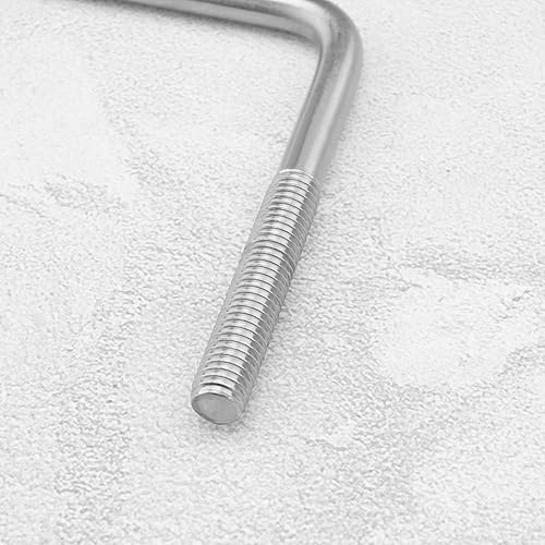 Miniatura 6 de Create idea 2 pernos cuadrados en U M10 rosca 3.937 in ancho interior 3.937 in longitud 304 acero inoxidable en forma de U perno de abrazadera con