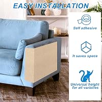 Hlimior 4 db macskakarmoló szőnyeg 40x60 cm öntapadós vágható kanapé lépcsőhöz 3