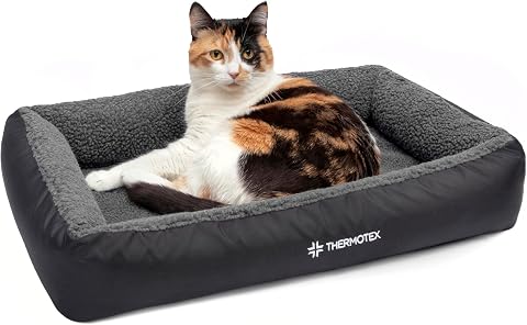 Thermotex Far Infrared Heated Pet Bed for Cats and Dogs