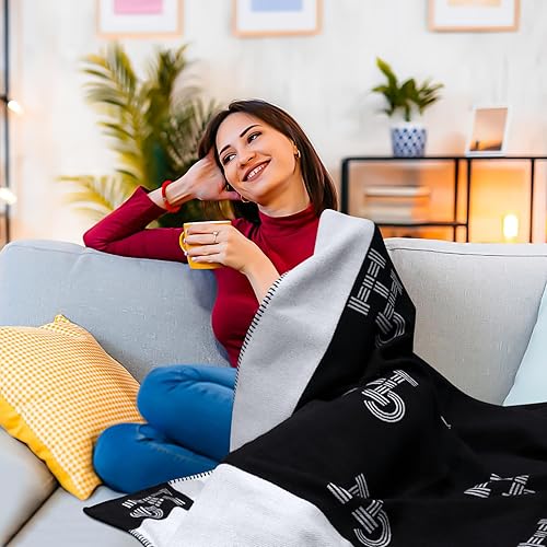 Miniatura 2 de GHUQ Manta de lana para sofá, manta de punto súper suave y cálida, adecuada para sofá, sala de estar, dormitorio, oficina, almuerzo, manta de punto