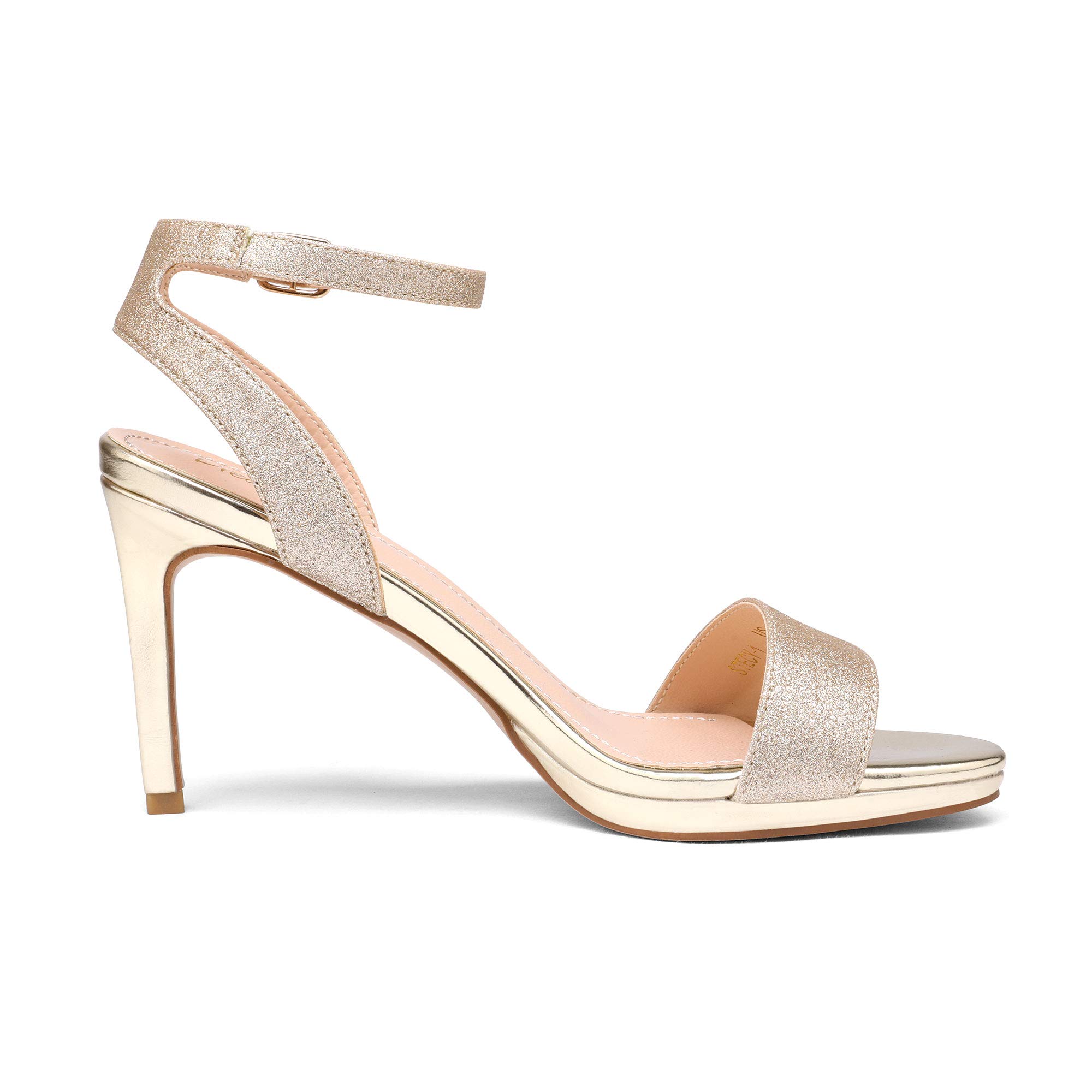 DREAM PAIRS Women’s High Stiletto Open Toe Ankle Strap Heels Dress Pump Heel Sandals