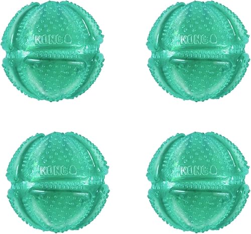 Miniatura 5 de KONG Squeezz Dental Ball - Juguete para perros masticadores agresivos - Pelota masticable para perros con textura única y flexible - Juguete dental