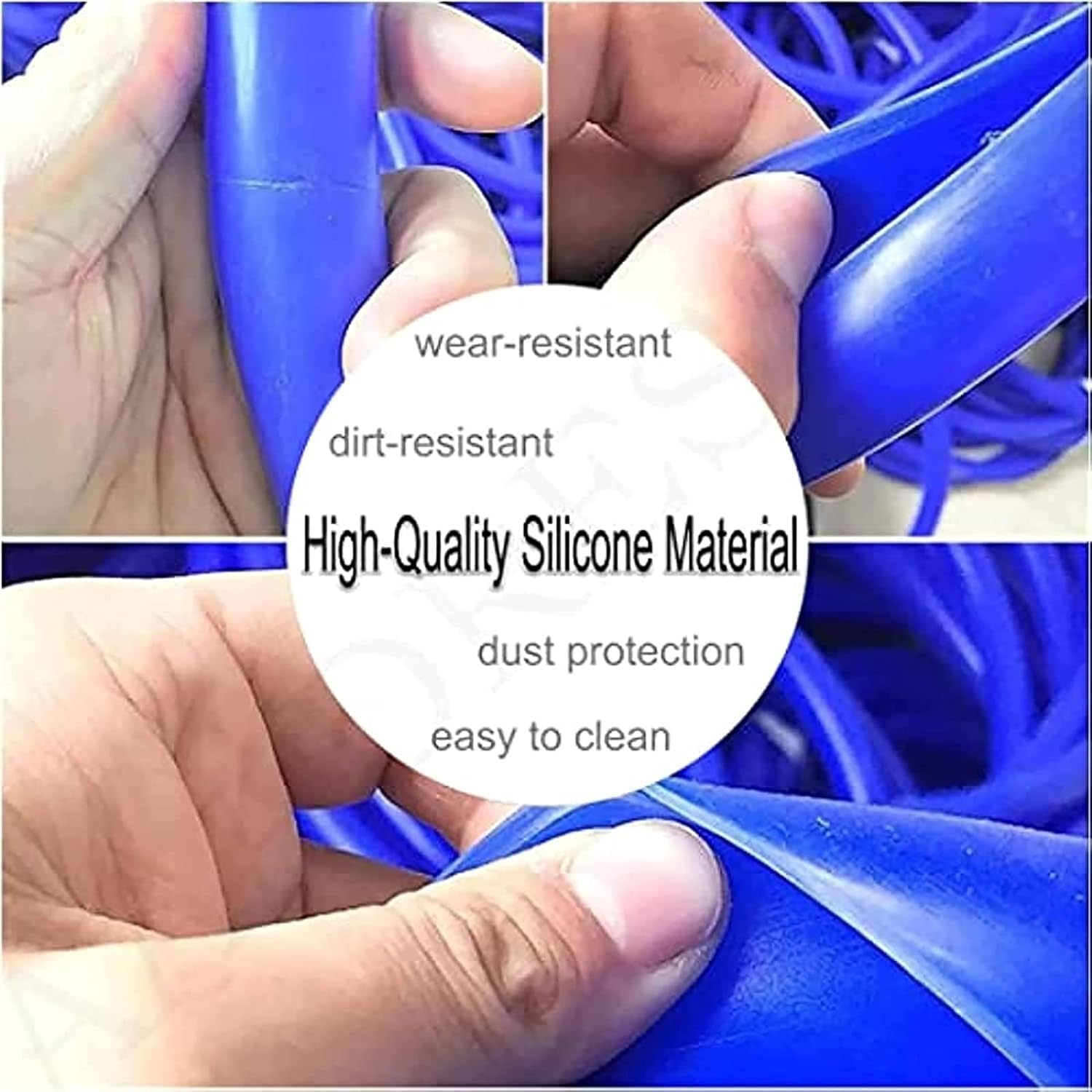 Fundas de silicona para llantas de silla de ruedas, antideslizante, para empuñaduras de rueda trasera, mejora el agarre y la tracción, accesorios para sillas de ruedas de 22/24 pulgadas (paquete de 4)