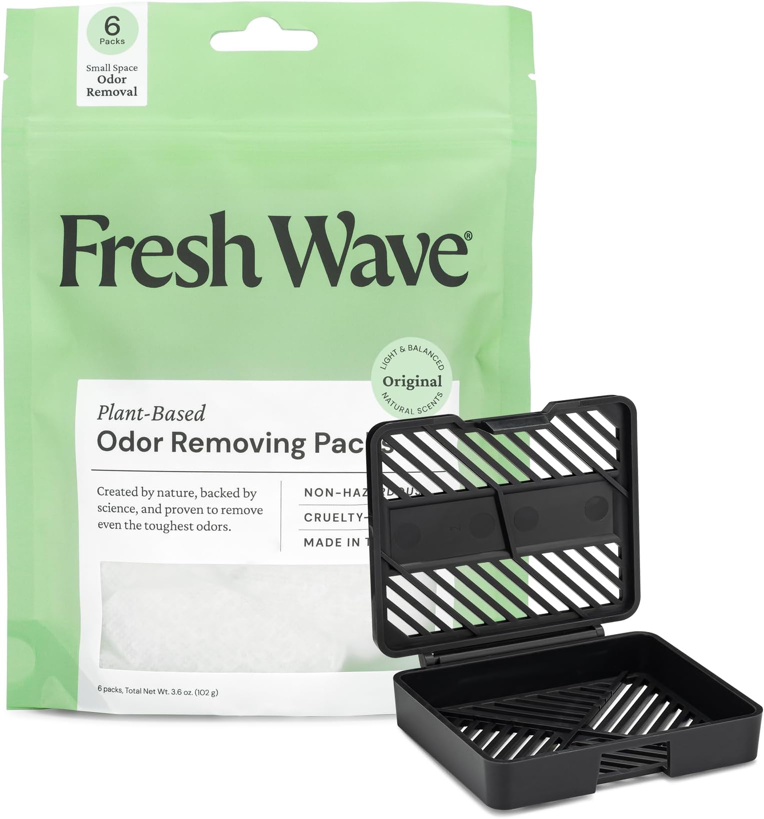 Fresh Wave Odor Removing Packs + Bonus Fresh Pod Case