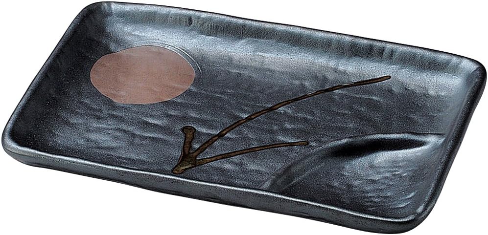 Yamashita Kogei 14045020 Moon Akari 6.0 Divider Plate, 6.9 x 4.7 inches (17.5 x 12 cm)