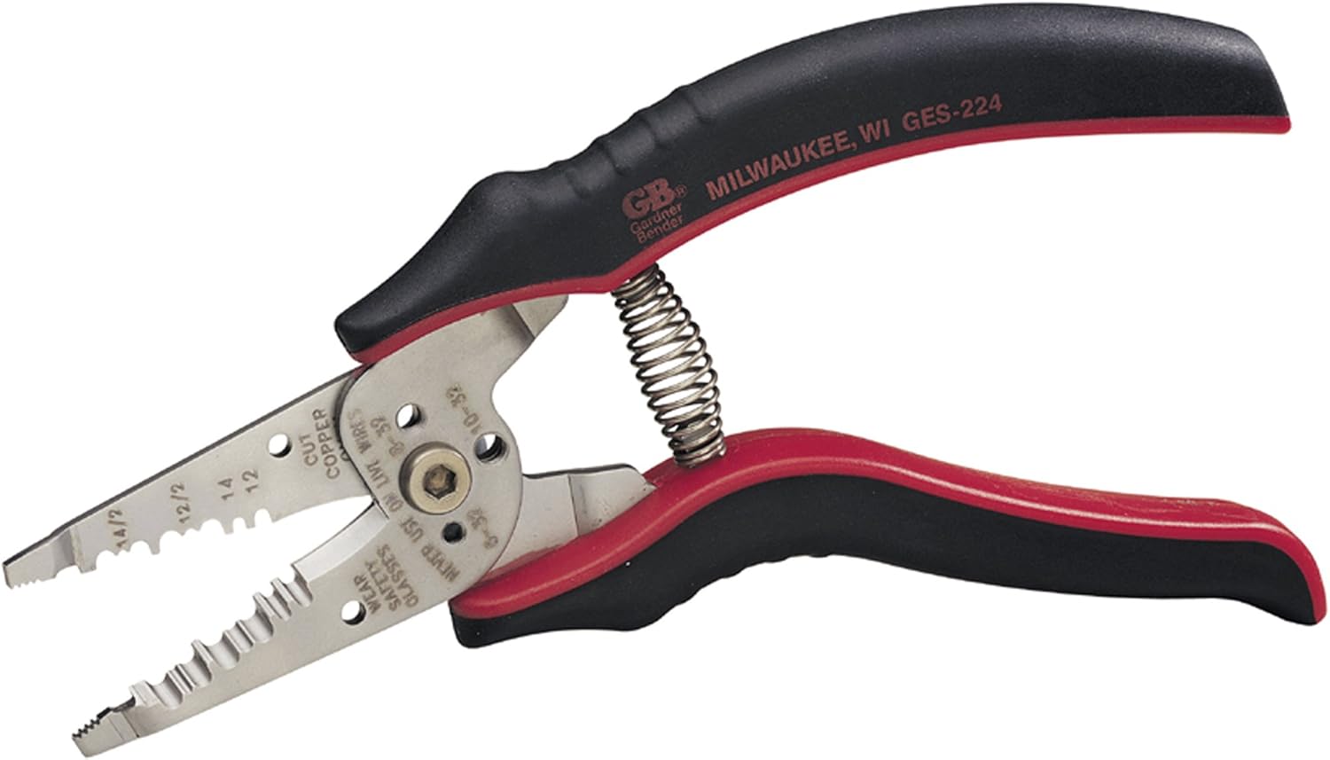 Gardner Bender GESP-55 Professional Grade ArmorEdge Wire Stripper, Stainless Steel, 18-10 AWG , Black