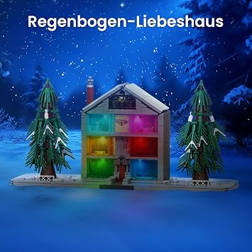 Sillbird Lover House Building Set with Led Light for Adult, Gifts for Women | Home Office Decor with Multicolor LEDs, Birthday Gifts for Wife Girlfirend Couple, Unique Designs Themed Rooms, 990 PCS
