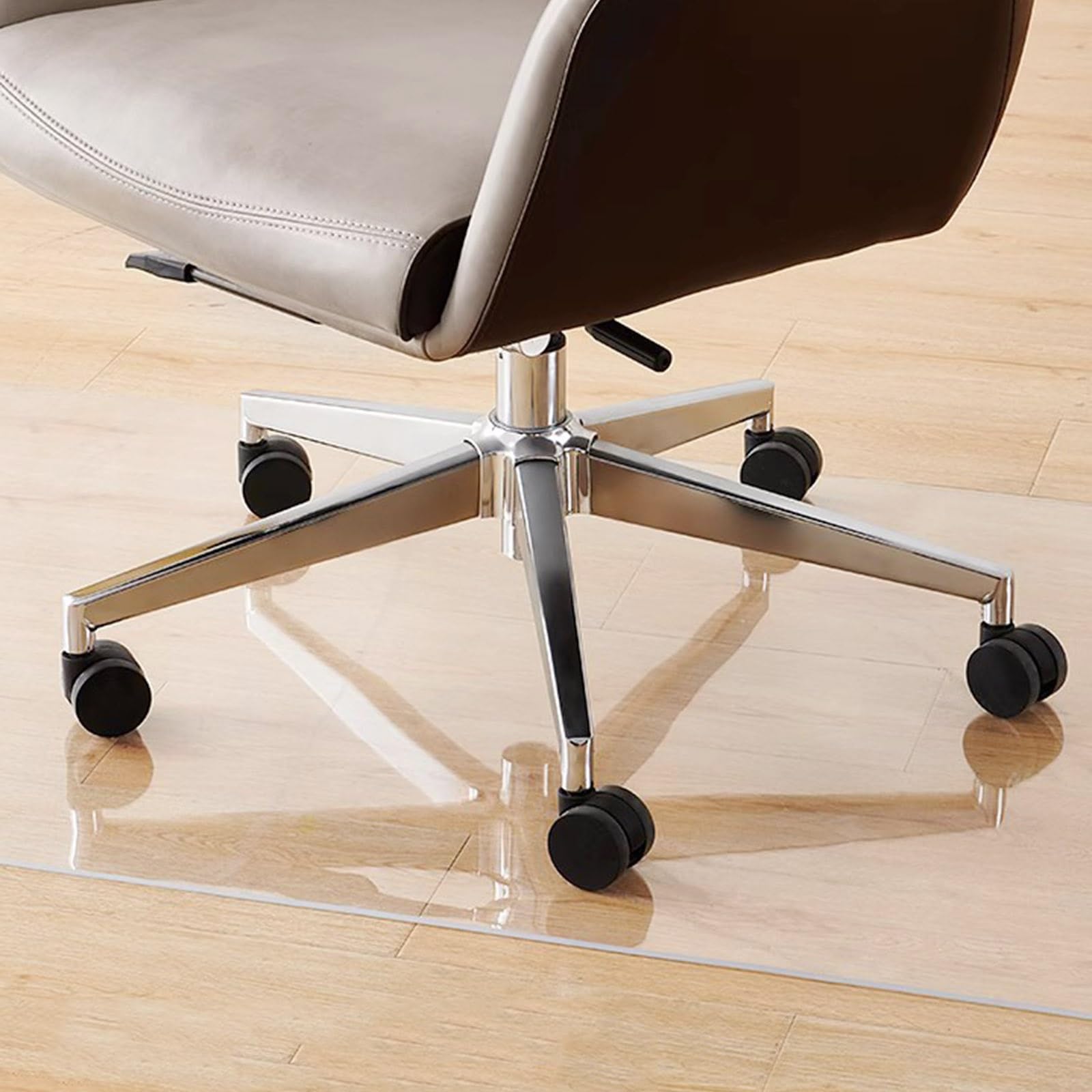 Tapis de protection de sol transparent pour sols durs de 1 mm, tapis de chaise de bureau en PVC, imperméable, résistant aux rayures, facile à nettoyer, 90 x 120 cm, 100 x 120 cm, 120 x 120 cm