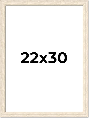 Vista 28 de Marco de fotos blanco de madera real de 19 x 19 pulgadas de ancho de 1.5 pulgadas Profundidad interior de 0.5 pulgadas Marco de fotos envejecido