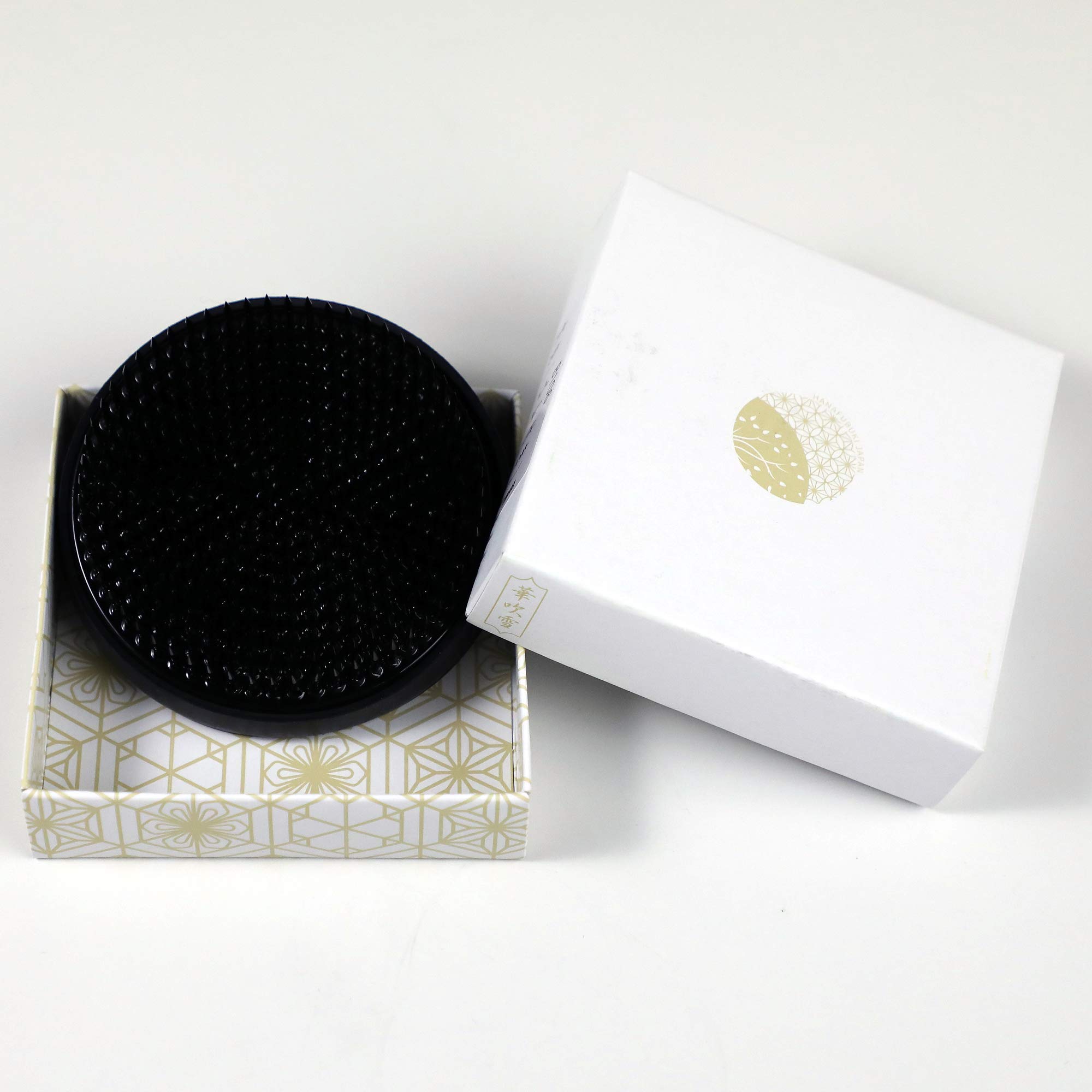 Wazakura φ80mm Premium Black Ikebana Kenzan Flower Pin Frog
