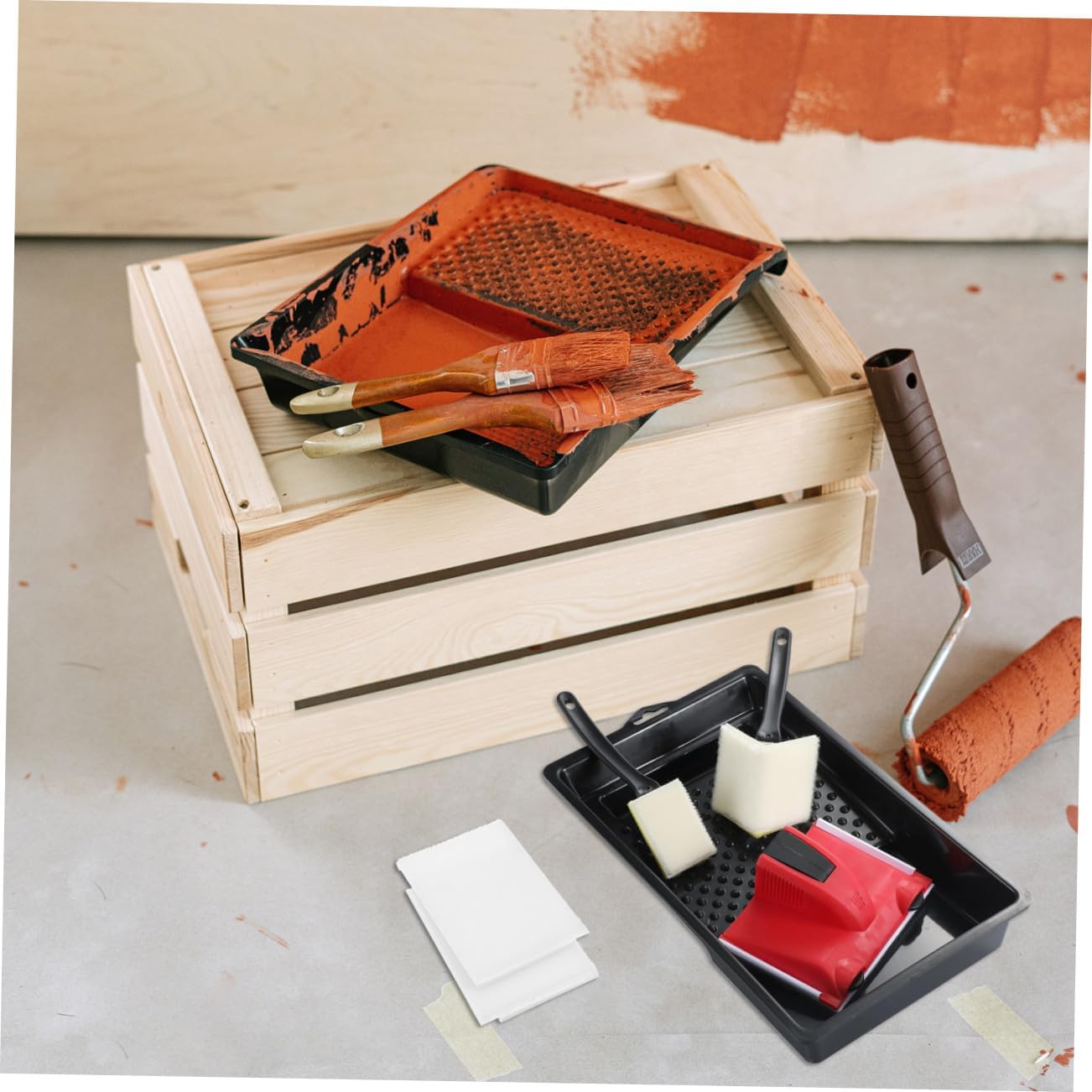 2pcs Flocking Paint Edger Tool Replacement Pads for Efficient Wall and Ceiling Painting Water-Resistant Pads for Neat Edging Uneven