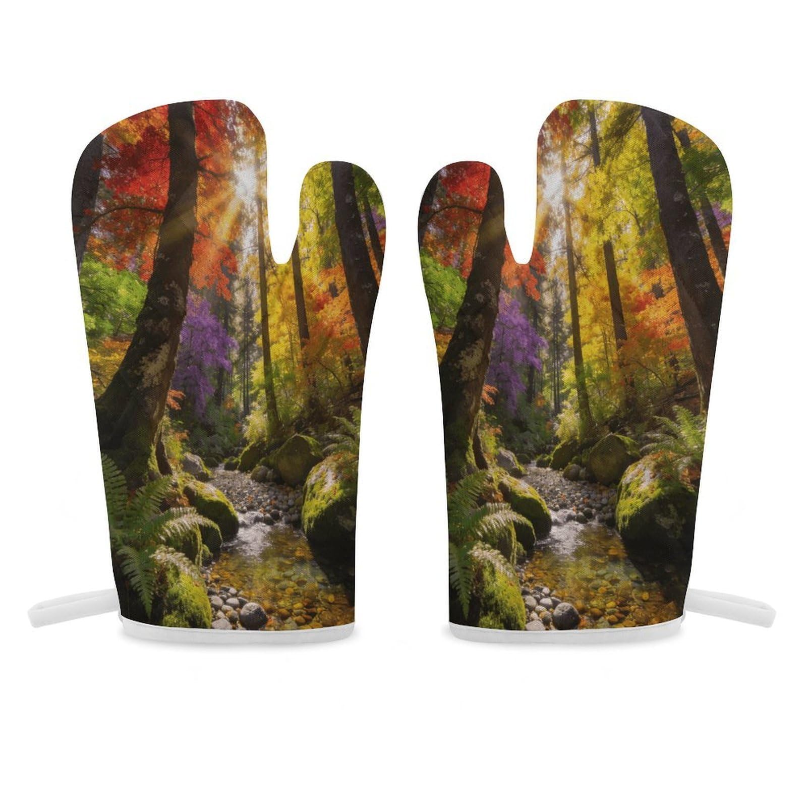 Colorful Oven Mitt Heat Resistant Potholder Set,Durable Oven Gloves for Gifts,Glove Pot Holder for Cooking Baking Grilling BBQ