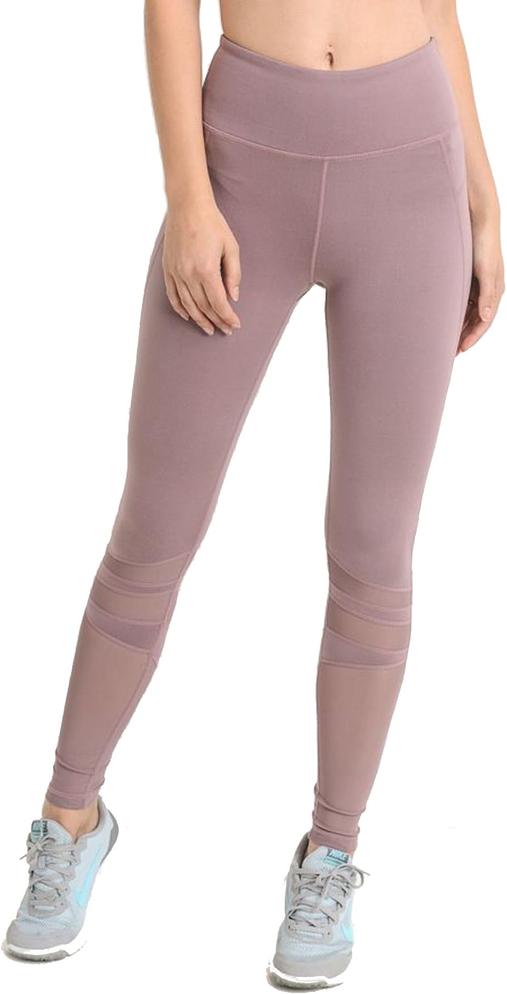 Mono B Women's High Waist Mesh Panel Supernova Full Leggings