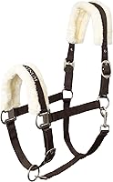 Vista 1 de HORZE Howard Soft Fleece Acolchado Ajustable Poliéster Caballo Halter - Marrón Oscuro - Caballo