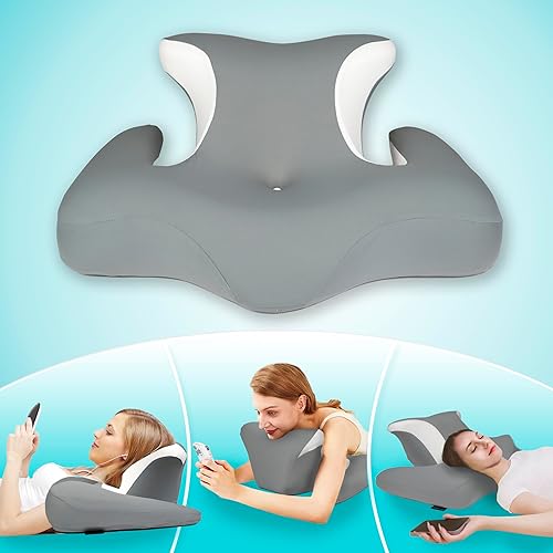 Almohada de cuello de espuma viscoelástica de contorno  Almohada ergonómica para dormir lateral, almohada de espalda multifuncional, almohada de
