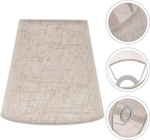 Miniatura 8 de Angoily Pantallas de lámpara, pantalla de lámpara pequeña, pantalla de tela, cubierta de lámpara de mesa, pantallas de araña, cubierta de luz