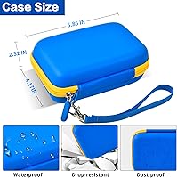 Vista 5 de Comecase Hard Case for G350/ RG353V/ RG353VS/ R36S/ for Atari Super Pocket Retro Handheld Game Console with Mesh Pocket, Handheld Emulator Storage