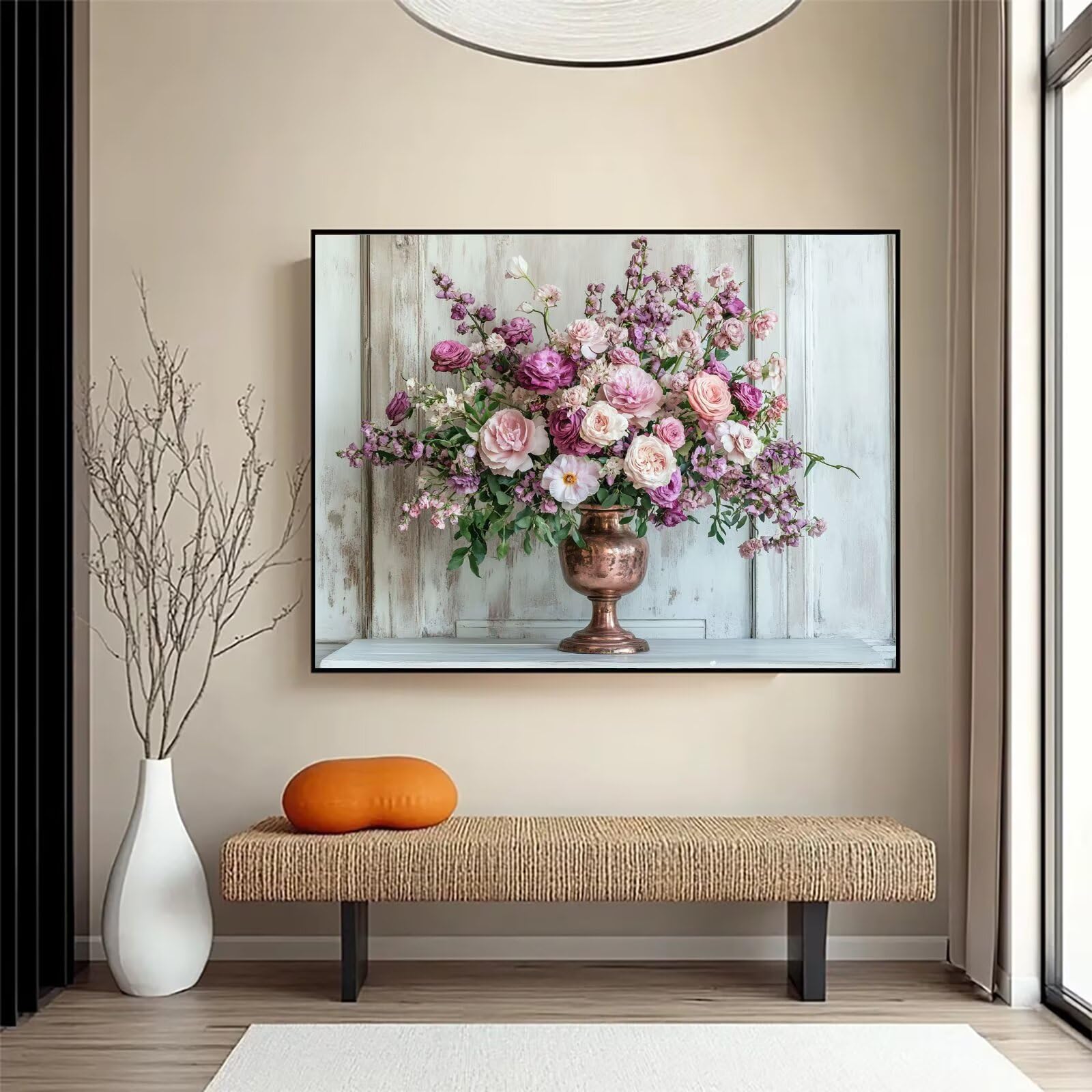Diamond Painting Blume, 5D Diamond Painting Erwachsene 70x90cm qw1-655