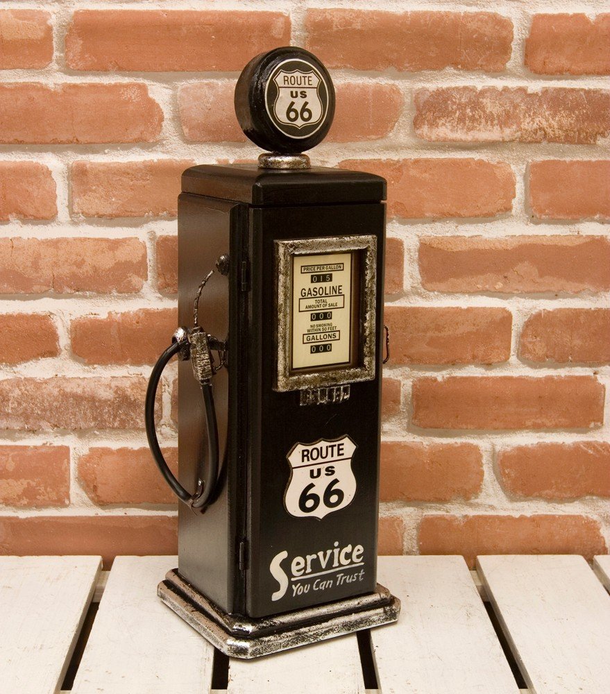 Amazon.co.jp: ROUTE66 ガスポンプ型 2段 キャビネット （Sサイズ 53cm 