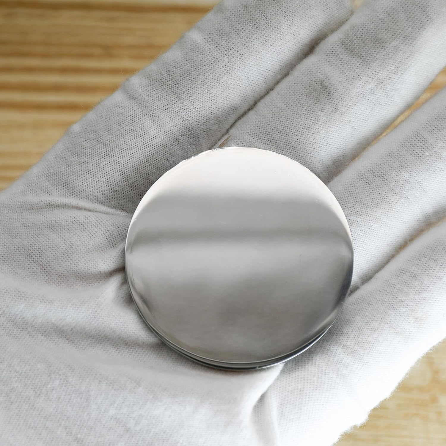 MICAIKEM 1.57"/40mm Stainless Steel Blanks Coin Blanks Tags Heavy Duty 3mm Thick for Laer Engraving and Stamping (1"-2")