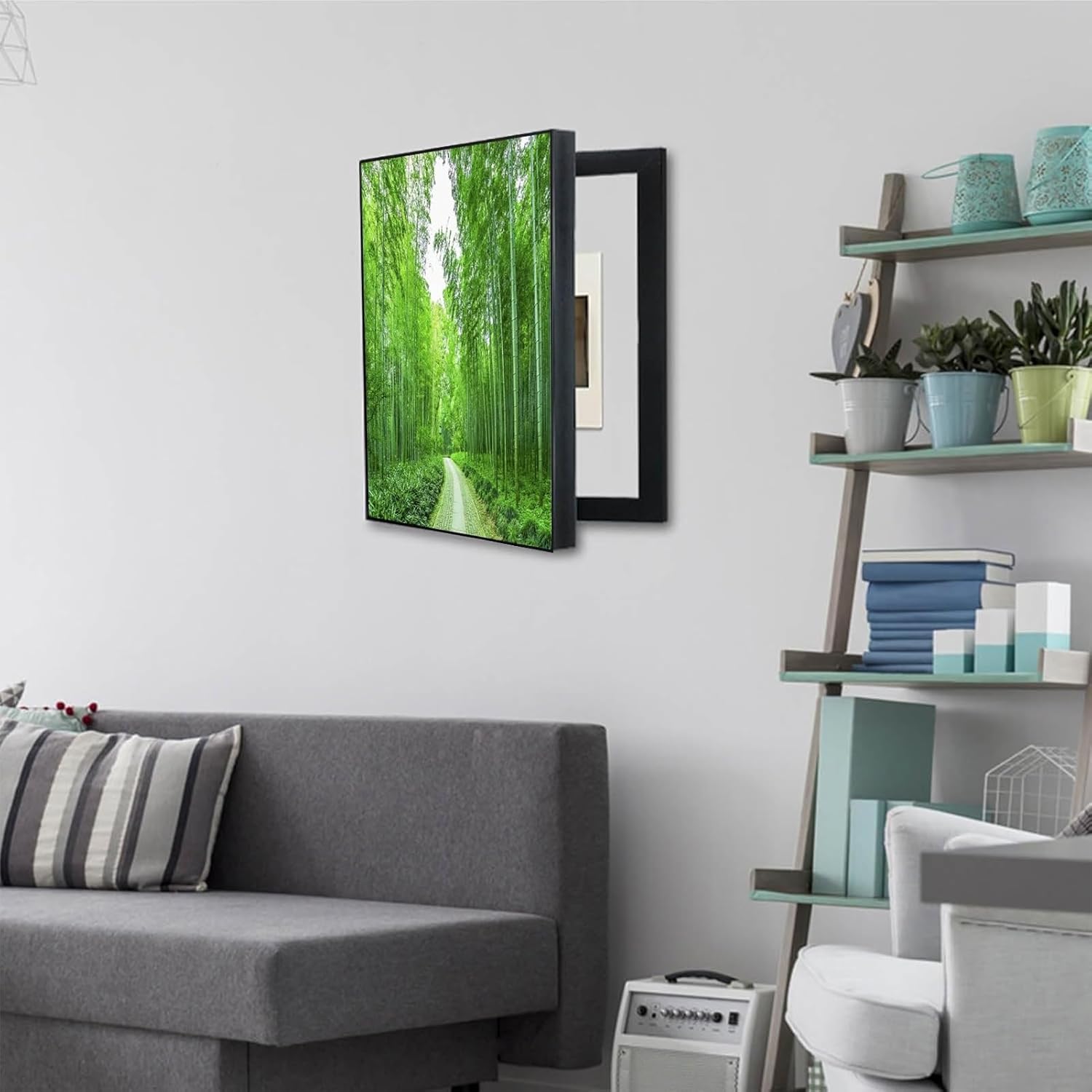 Fuse Box Cover Cabinet Breaker Box Cover Decorative Decoration Hide Paintings Electric Panel Cover Decorative Creative Switch Box Electric(C,50x70cm)