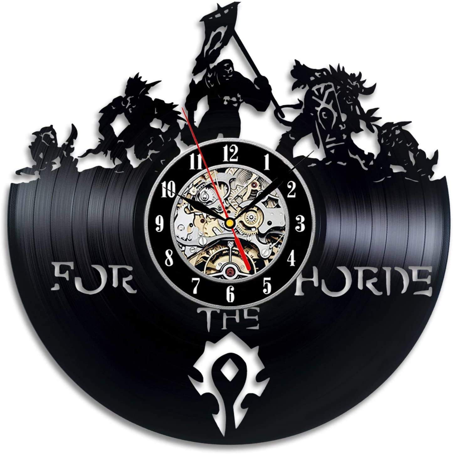 Horloge murale en vinyle World of Warcraft cadeau idéal geek Illidan rétro