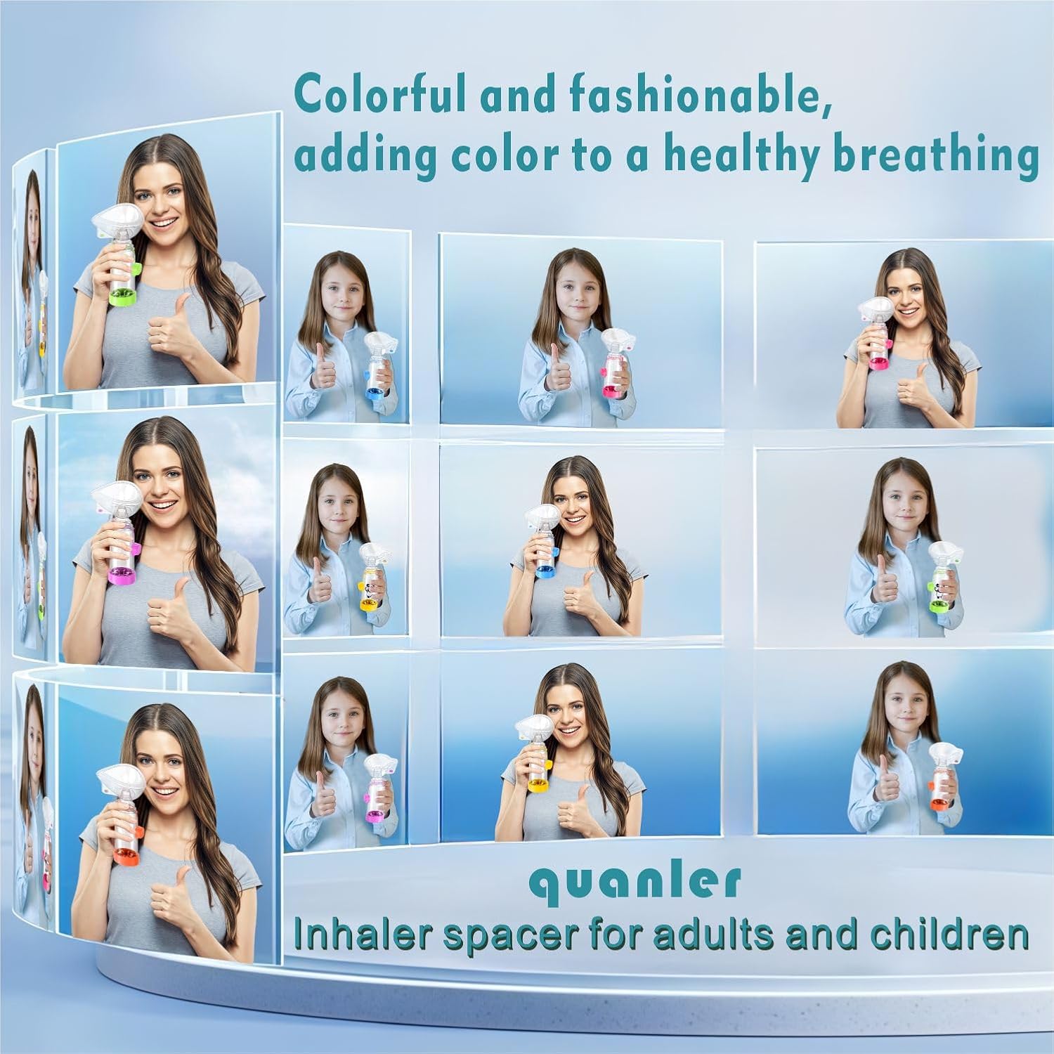 Condition photo showing Good Condition for Soft Silicone Inhaler Spacers for Adults and Kids - Fun and Colorful Nessi OTC Spacer (Kids-Purple)