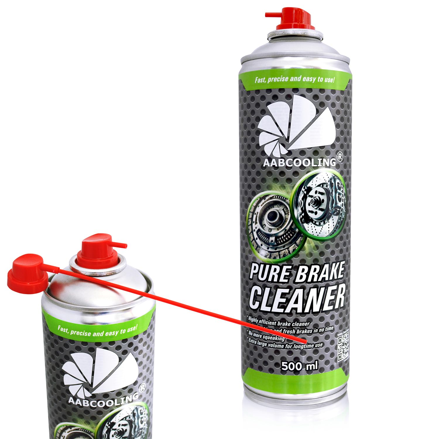 AABCOOLING 24x Spray de Limpieza para Motor & Frenos 500 ml – Desengrasante Potente, Prepara superficies antes del montaje, Limpieza de componentes del embrague y carcasas, carburador y EGR externa