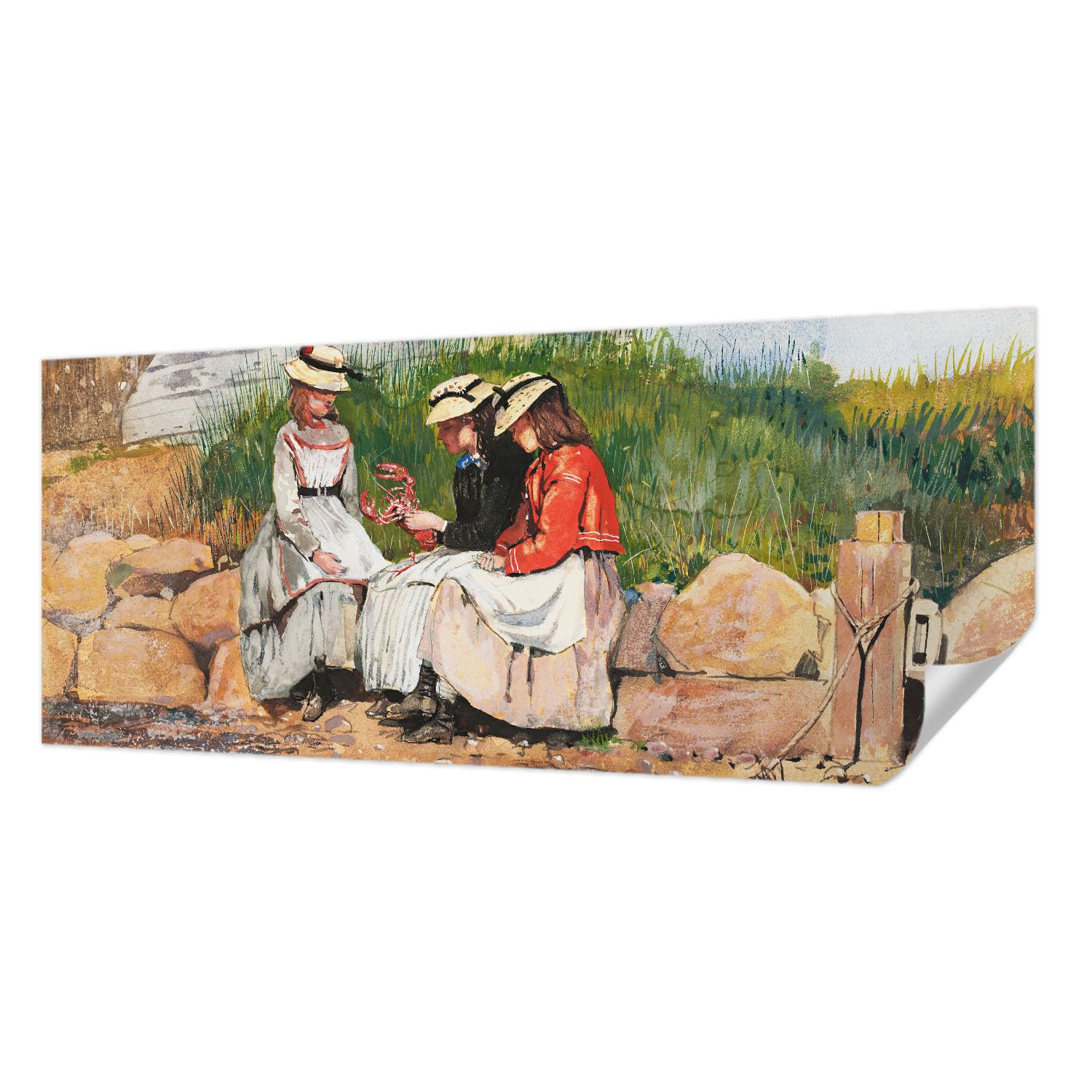 Papier peint adhésif panoramic 250x104 cm pour chambre et salon décor d'été