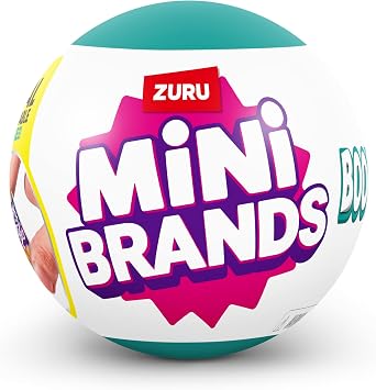 Mini Brands Books Capsule by ZURU Real Miniature Book Brands Collectible Toy, Capsules of 5 Mystery Miniature Books with Real readable Pages and Accessories for Kids, Teens, Adults (Single Capsule)
