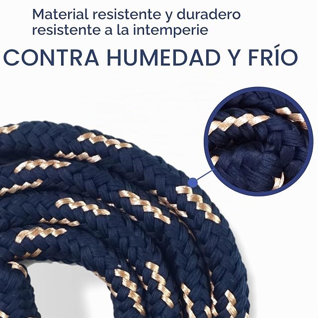 Foto 5 de 7 de Caballo con gancho de pánico, color oro rosa, 2 m, muchos colores con purpurina (azul oscuro-oro)