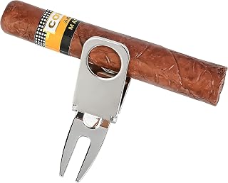 Magnetic Cigar Holder Golf Divot Marker Tool Portable Golf Cart Cigar Holder Clip Multipurpose Golf Accessories Portable Cigar Rest for Golf Cart