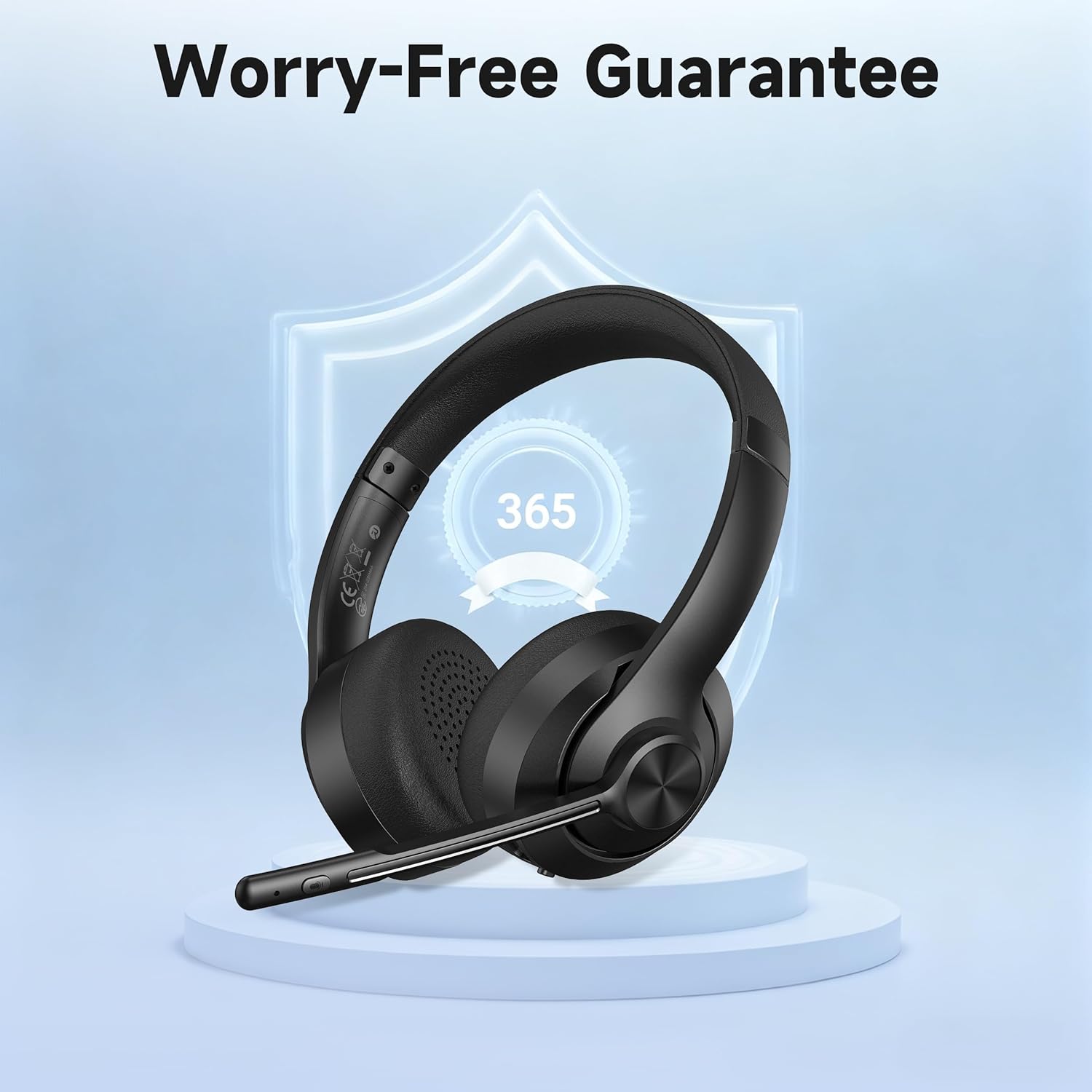 AOC ACW2212 Headset with a 'Worry-Free Guarantee' shield icon