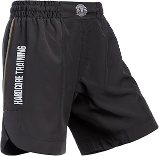 Hardcore Training Black Shorts with Pockets Men MMA BJJ Boxing