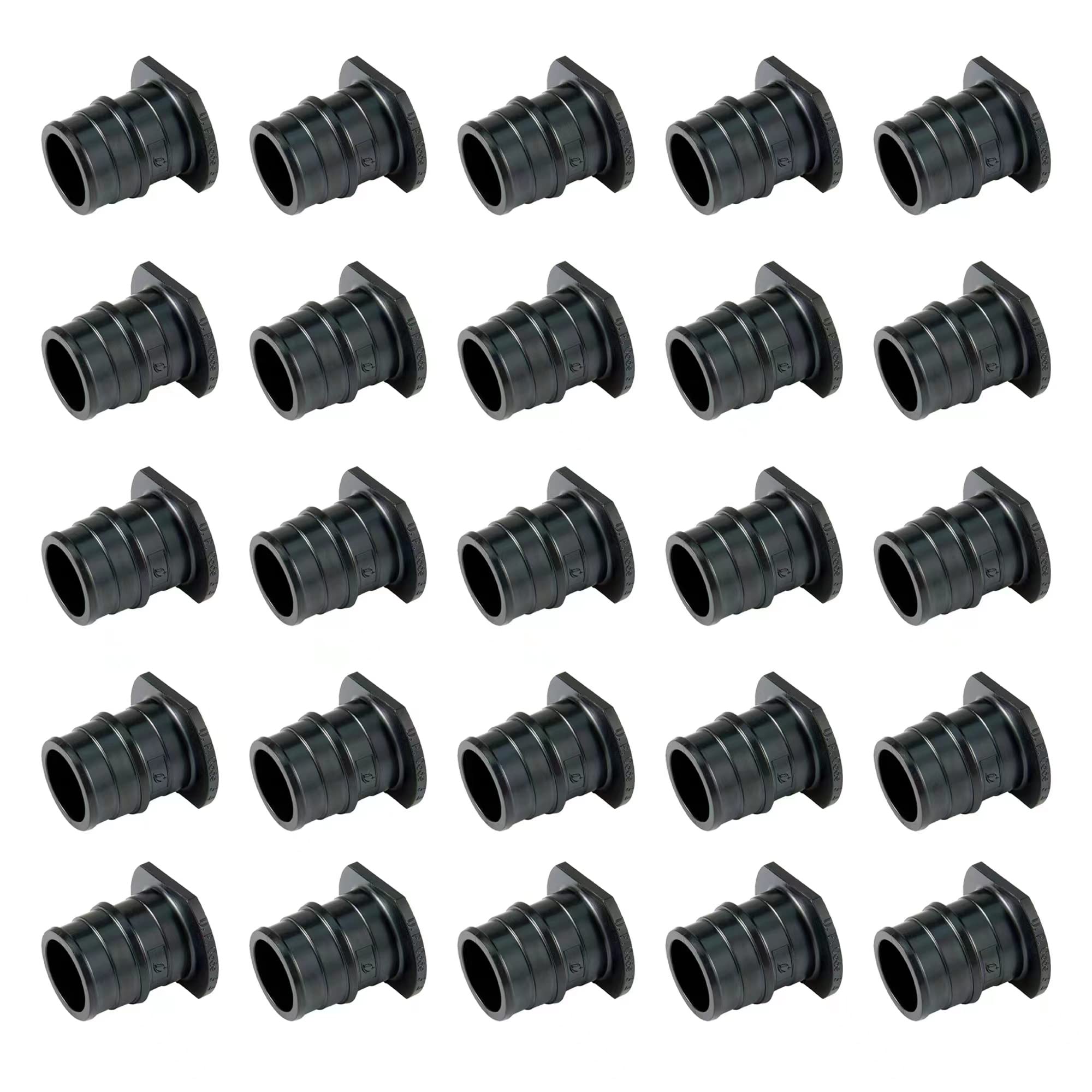 Paquete de 25 conectores de expansión EFIELD Poly(PPSU) Pex-A de 3/4" (tope final) solo para conexión de tubería Pex-A, ASTM F1960, sin plomo (3/4")