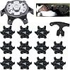 12Pcs Golf Shoe Spikes, Outdoor Soft Rubber Studs Replacement Cleats Spikes Pins with Spanner Remover Tool, Anti-slip Golf Shoe Studs for Golf Player Lover, Easy Install to Golf Shoes