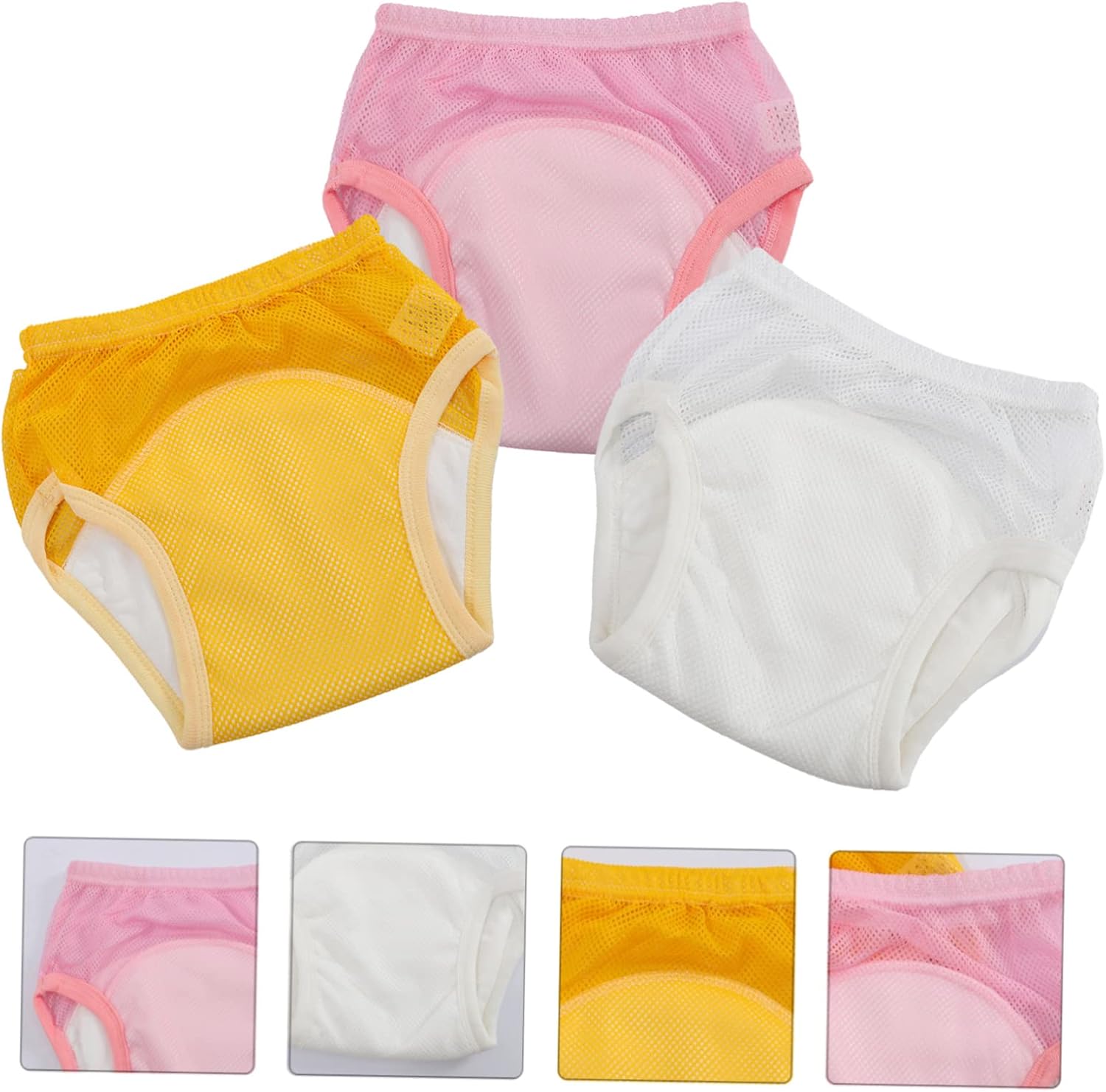 BESTonZON 3pcs Boy Girl Training Underwear Training Pants Cloth Pull Ups Potty Pants Cotton Assorted Color