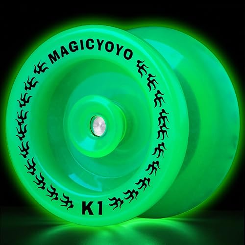Miniatura 8 de Magicyoyo - YoYo K1-Plus con bolsa Yoyo + 3 cuerdas y guante Yo-Yo de regalo, Verde