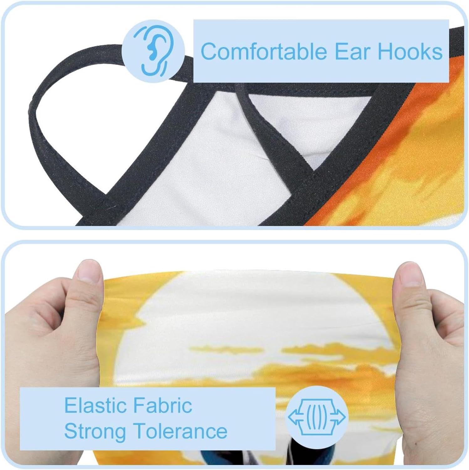 4 Pieces Kangaroo UV Protector Scarf, Summer Cooling Neck Gaiter for Men/Women