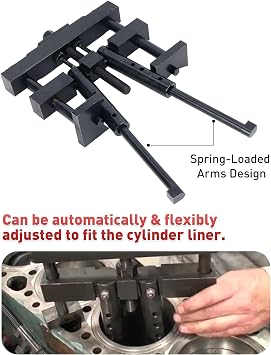 Cylinder Liner Puller Assembly,Heavy Duty Diesel Engine Cylinder Liner Puller Used for Mack Cummins CAT on Wet Liner from 3-7/8 to 6-1/4 bore